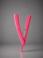 L3VEL3 Straight Razor – Pink