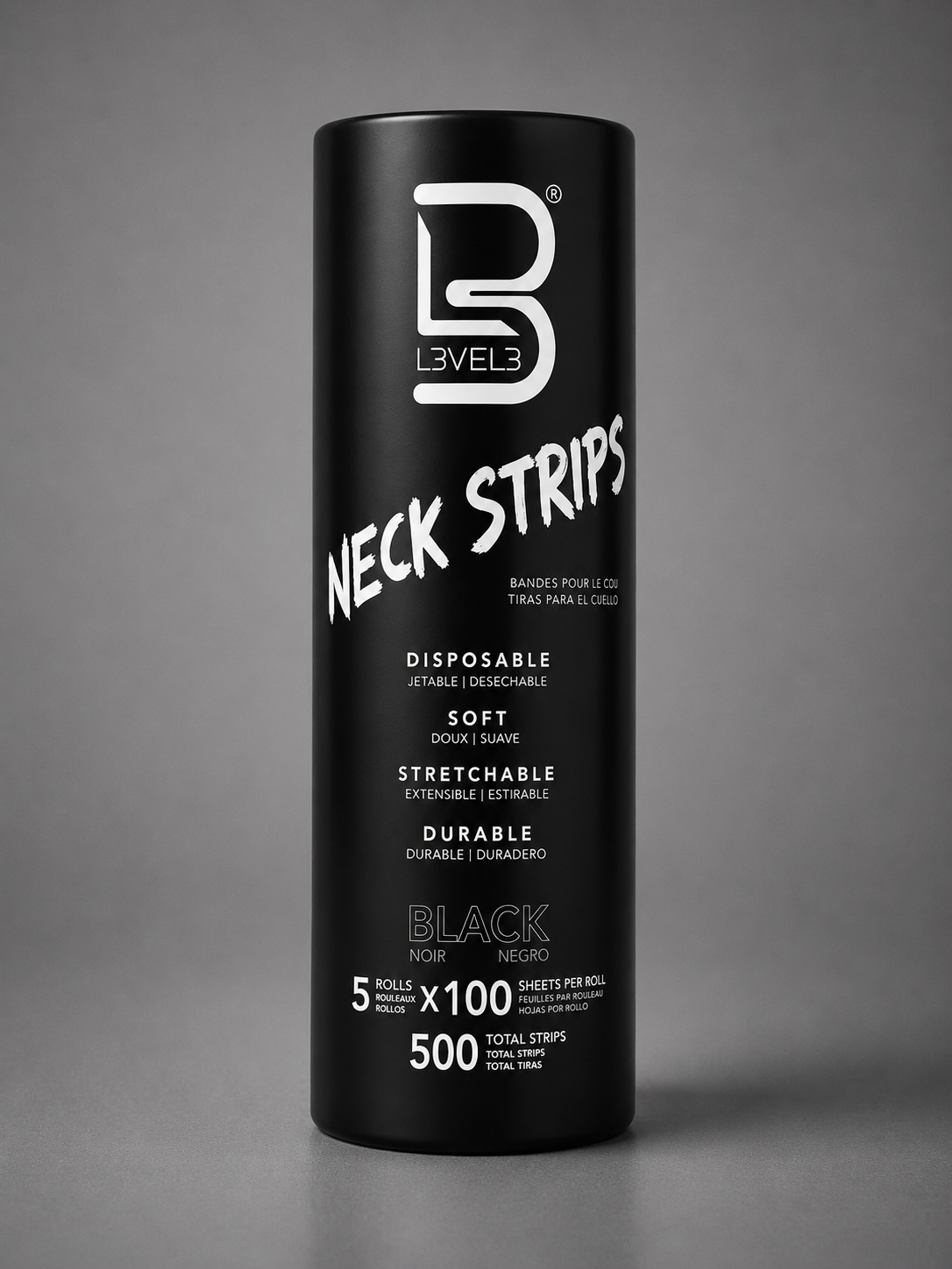 LV3 BLACK NECK STRIPS