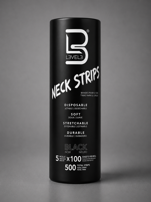 LV3 BLACK NECK STRIPS