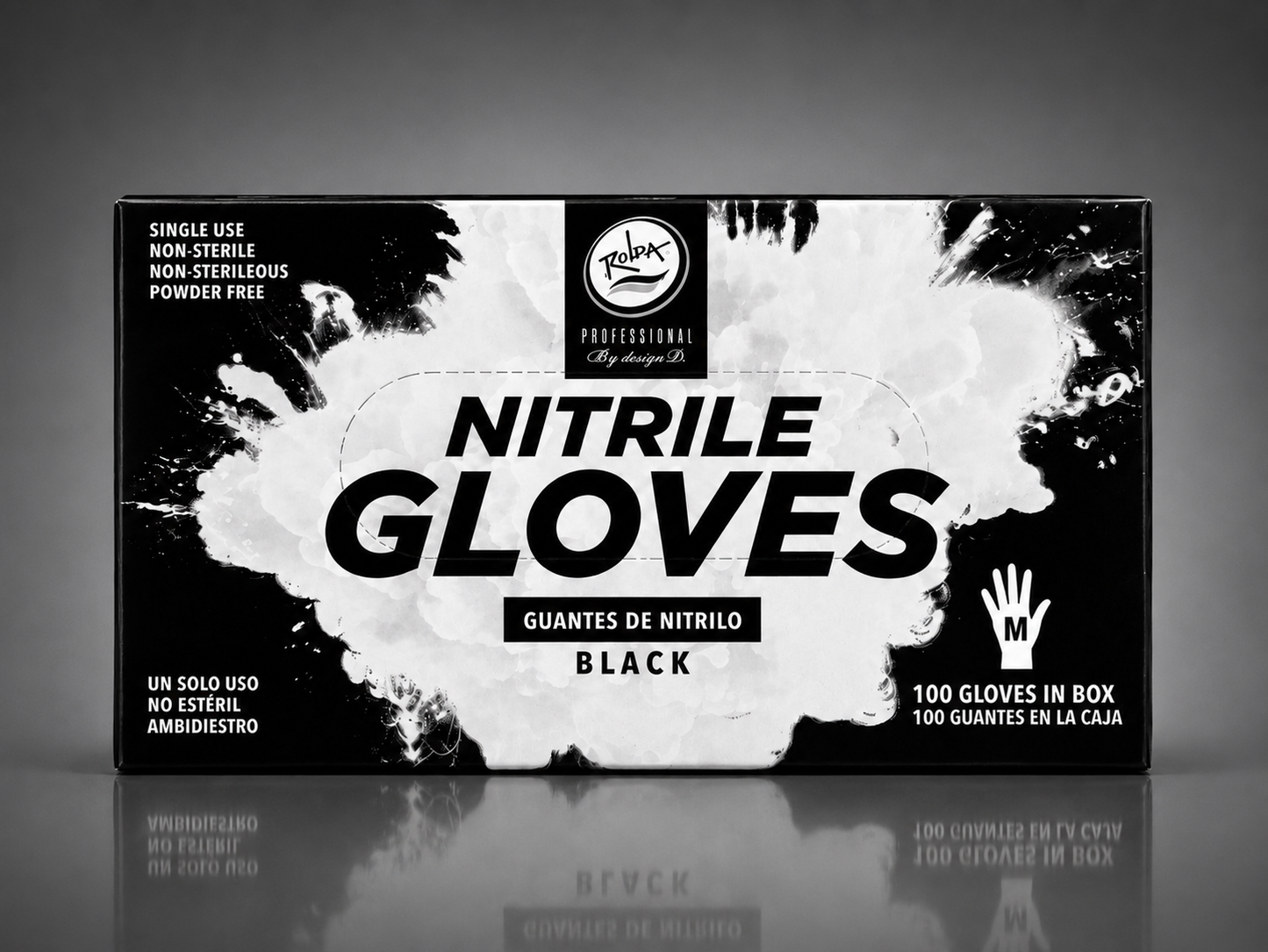 Nitrile Gloves – Black (Medium)