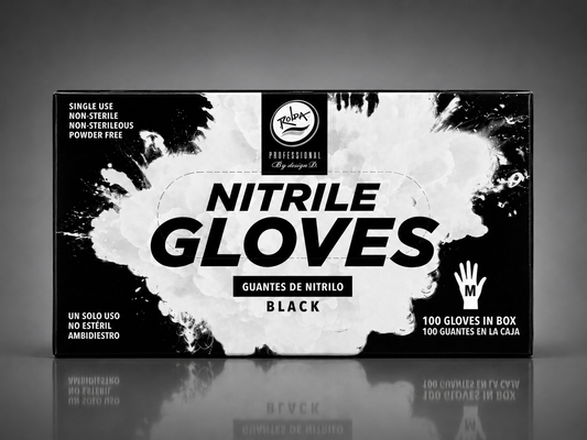Nitrile Gloves – Black (Medium)