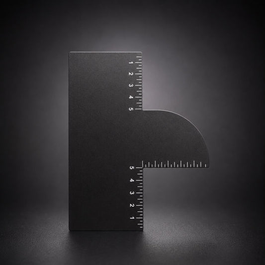 Professional T-Shaped Barber Enhancement Card – Hairline & Beard Guide